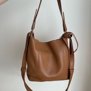 Elegant Brown Leather Women's Bag